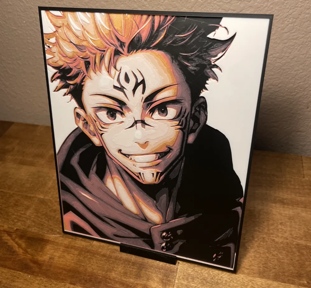 Hueforge - Jujutsu Kaisen - Sukuna Smiling by Cloudy Nostalgia HueForge model: Hueforge - Jujutsu Kaisen - Sukuna Smiling by Cloudy Nostalgia