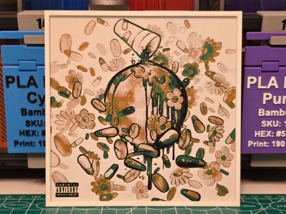 Juice WRLD "Wrld on Drugs" Album - Hueforge Art