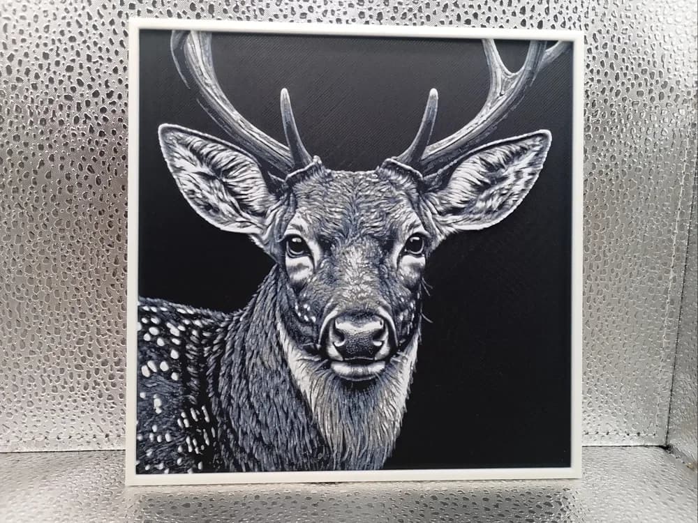 Deer - Hueforge by Borishotch Industries HueForge model: Deer - Hueforge by Borishotch Industries