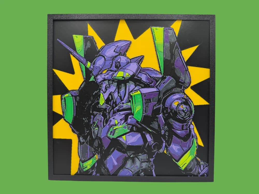 Neon Genesis Evangelion - EVA 01 by Canadian Gamer HueForge model: Neon Genesis Evangelion - EVA 01 by Canadian Gamer