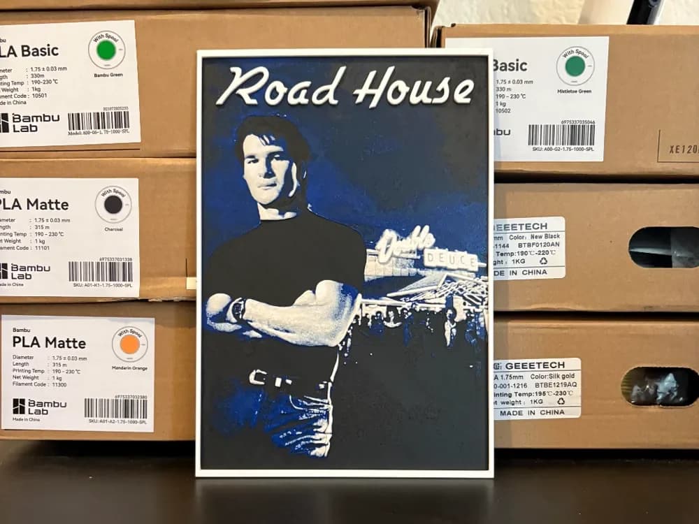 Road House Hueforge by Estiv HueForge model: Road House Hueforge by Estiv