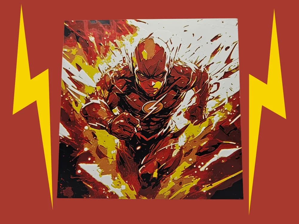 The Flash (DC Comics) by BusyKikiBee HueForge model: The Flash (DC Comics) by BusyKikiBee
