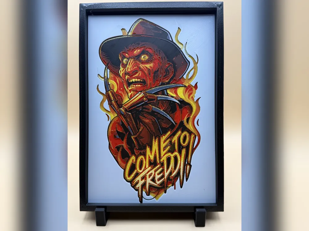 Come to Freddy Halloween HueForge Print Come to Freddy Halloween HueForge Print