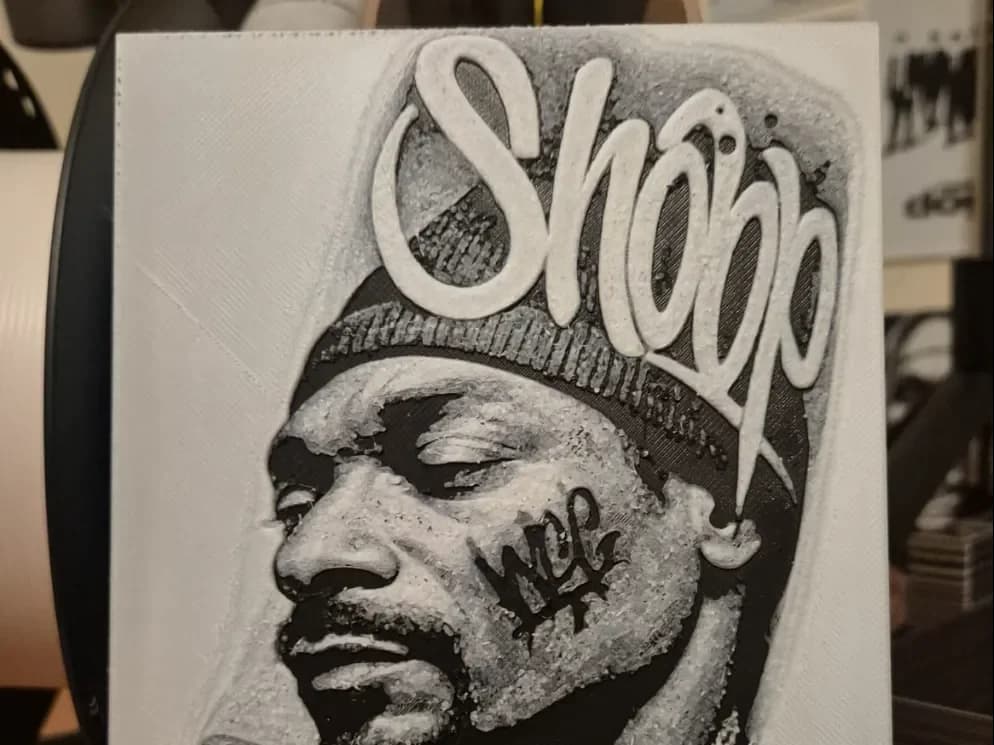 Snoop Dog Hueforge by Buntsta HueForge model: Snoop Dog Hueforge by Buntsta