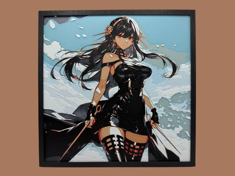 HueForge model: Yor Forger - Spy X Family by Canadian Gamer