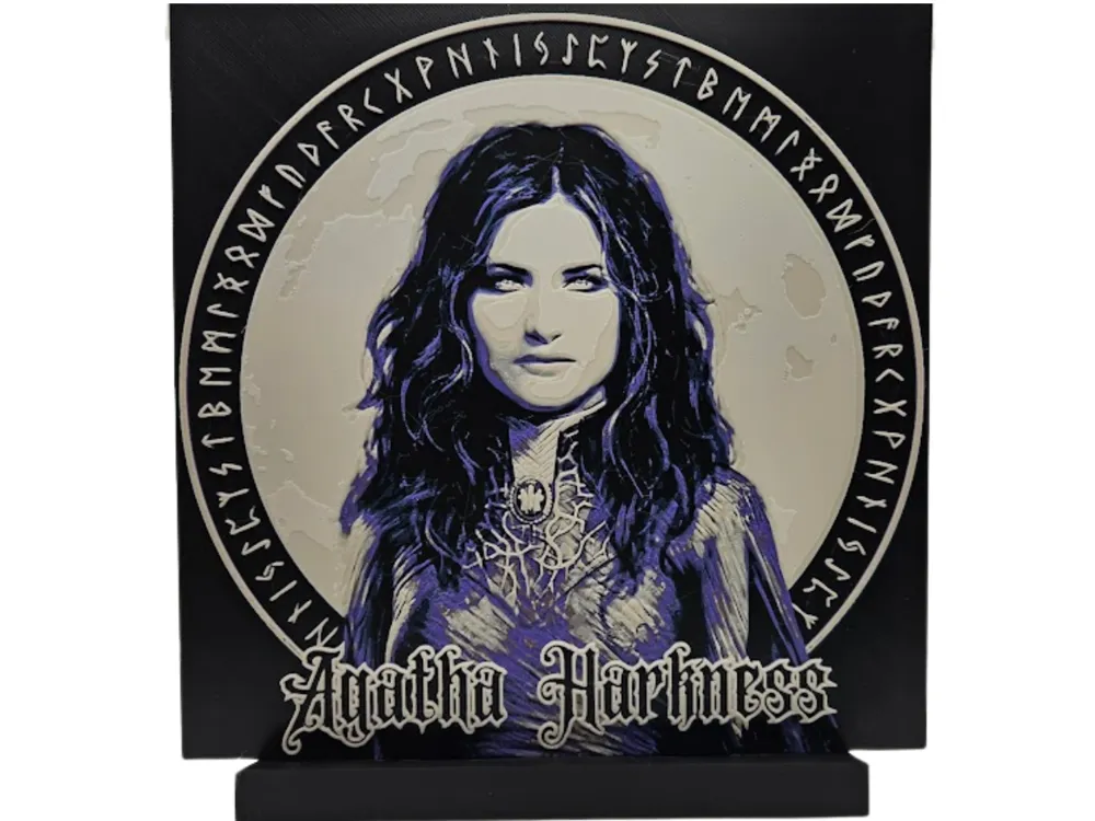 HueForge model: Agatha Harkness by BusyKikiBee