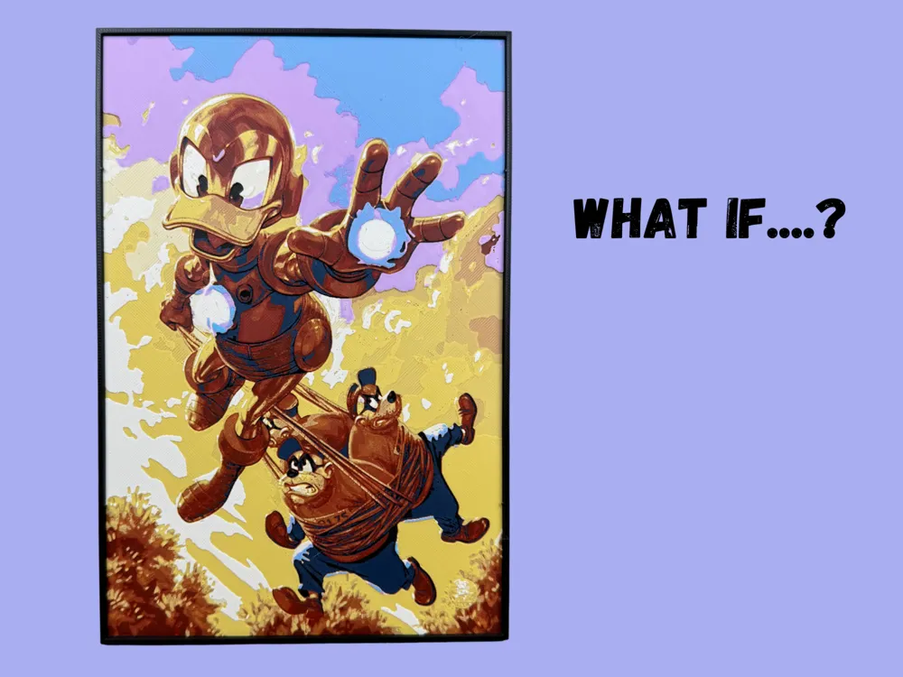 HueForge model: What If ... Donald Duck Became Iron Man? by Canadian Gamer