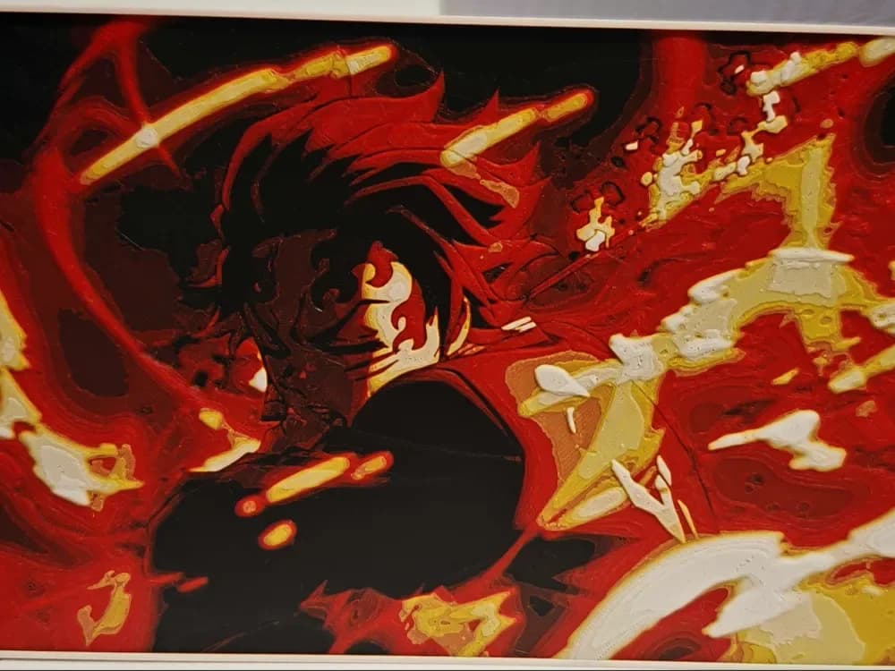 HueForge model: Tanjiro Kamado - Demon Slayer by bzz999