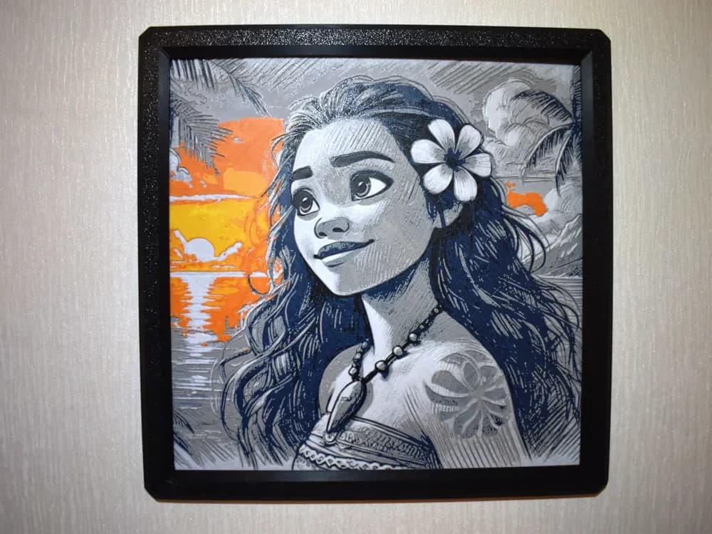 HueForge model: Moana Hueforge by Chris B