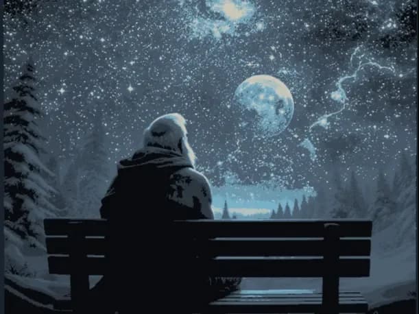 Hueforge - Old man on a bench v2 Hueforge - Old man on a bench v2