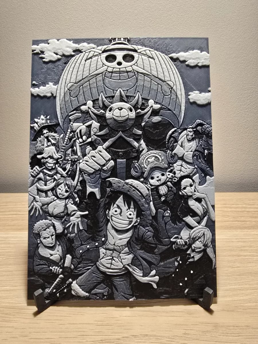 One piece Boat Hueforge by Kactus Fpv HueForge model: One piece Boat Hueforge by Kactus Fpv