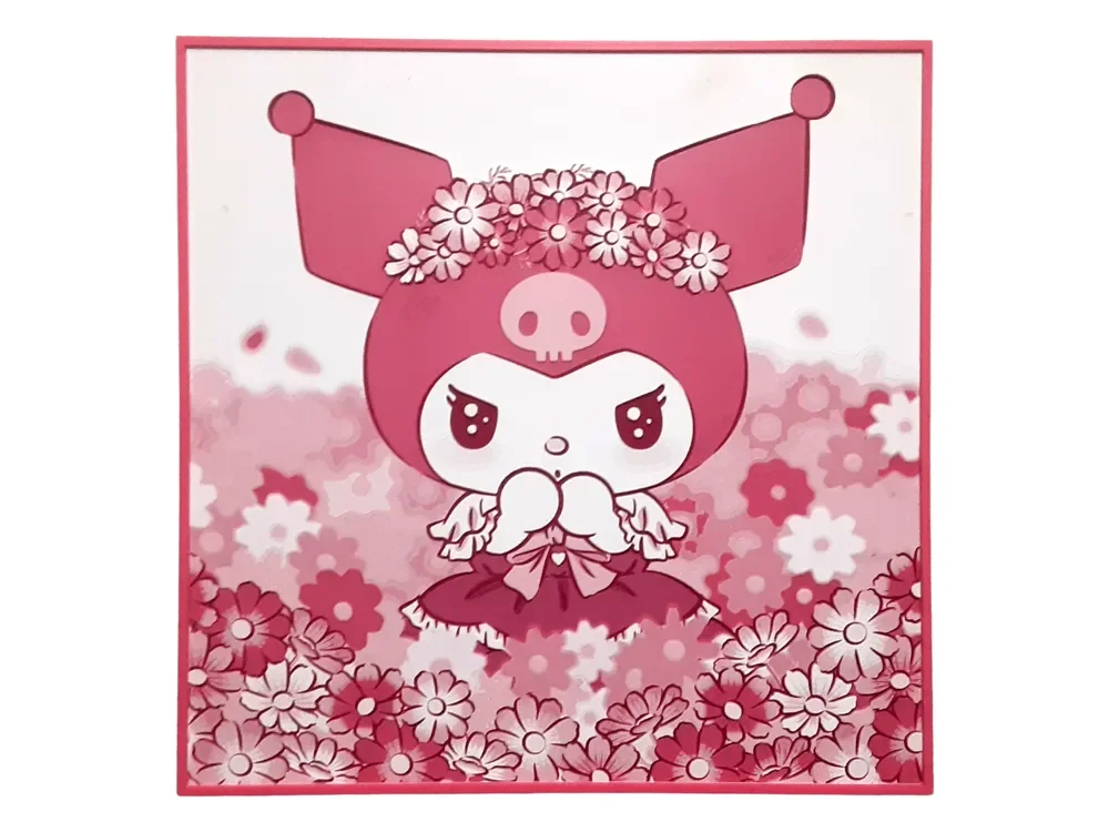 Kawaii Kuromi Hueforge Pink Sanrio Hello Kitty by Elsie Moonshadow HueForge model: Kawaii Kuromi Hueforge Pink Sanrio Hello Kitty by Elsie Moonshadow