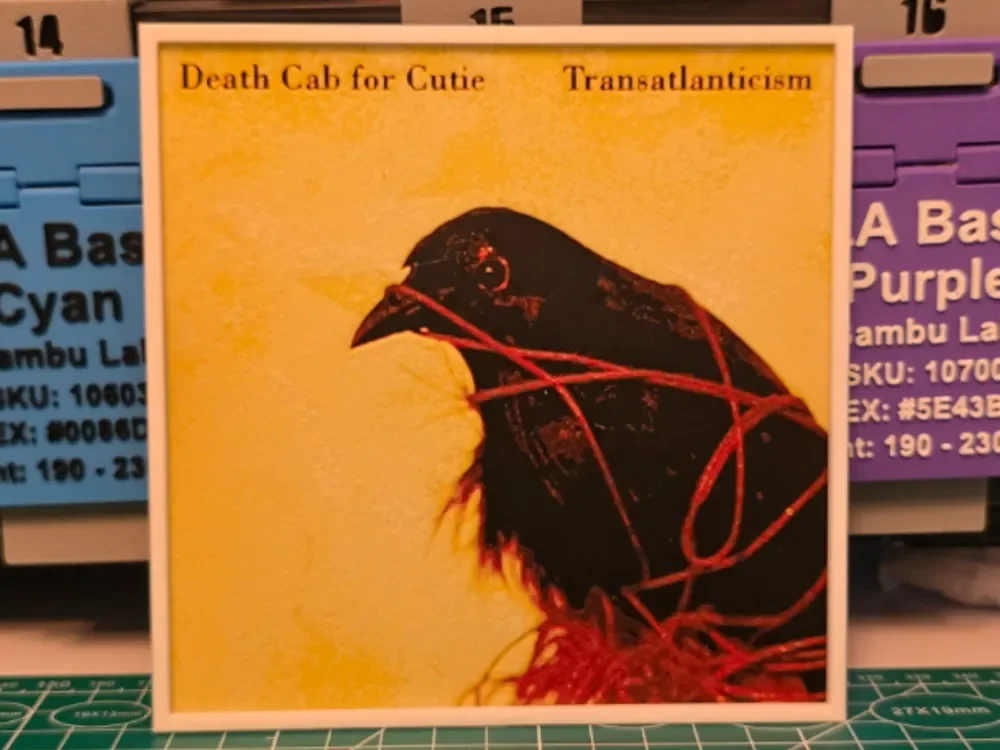 Death Cab for Cutie "Transatlanticism" Album Art by Lumpy3D HueForge model: Death Cab for Cutie "Transatlanticism" Album Art by Lumpy3D