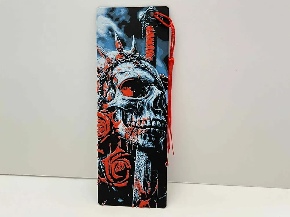 Skull - Bookmark by 3djd HueForge model: Skull - Bookmark by 3djd