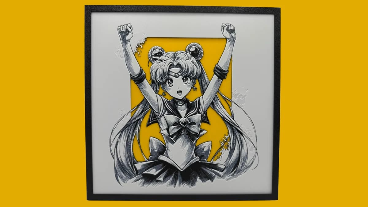 HueForge model: Sailor Moon by Canadian Gamer