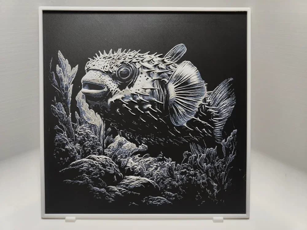 HueForge model: Pufferfish - Hueforge by BeaN