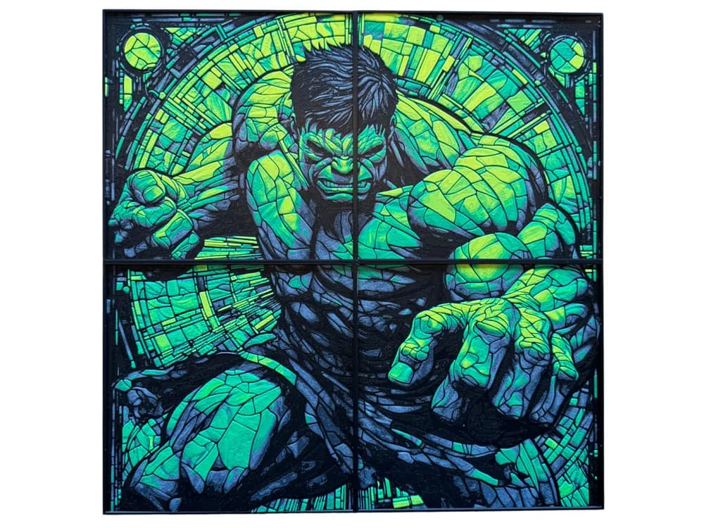 Hulk - Stained Glass - 400x400 by Canadian Gamer HueForge model: Hulk - Stained Glass - 400x400 by Canadian Gamer