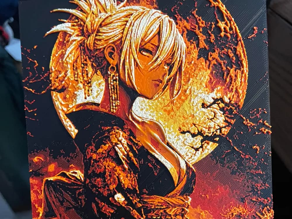 Samurai Woman by a Harvest Moon Hueforge Samurai Woman by a Harvest Moon Hueforge