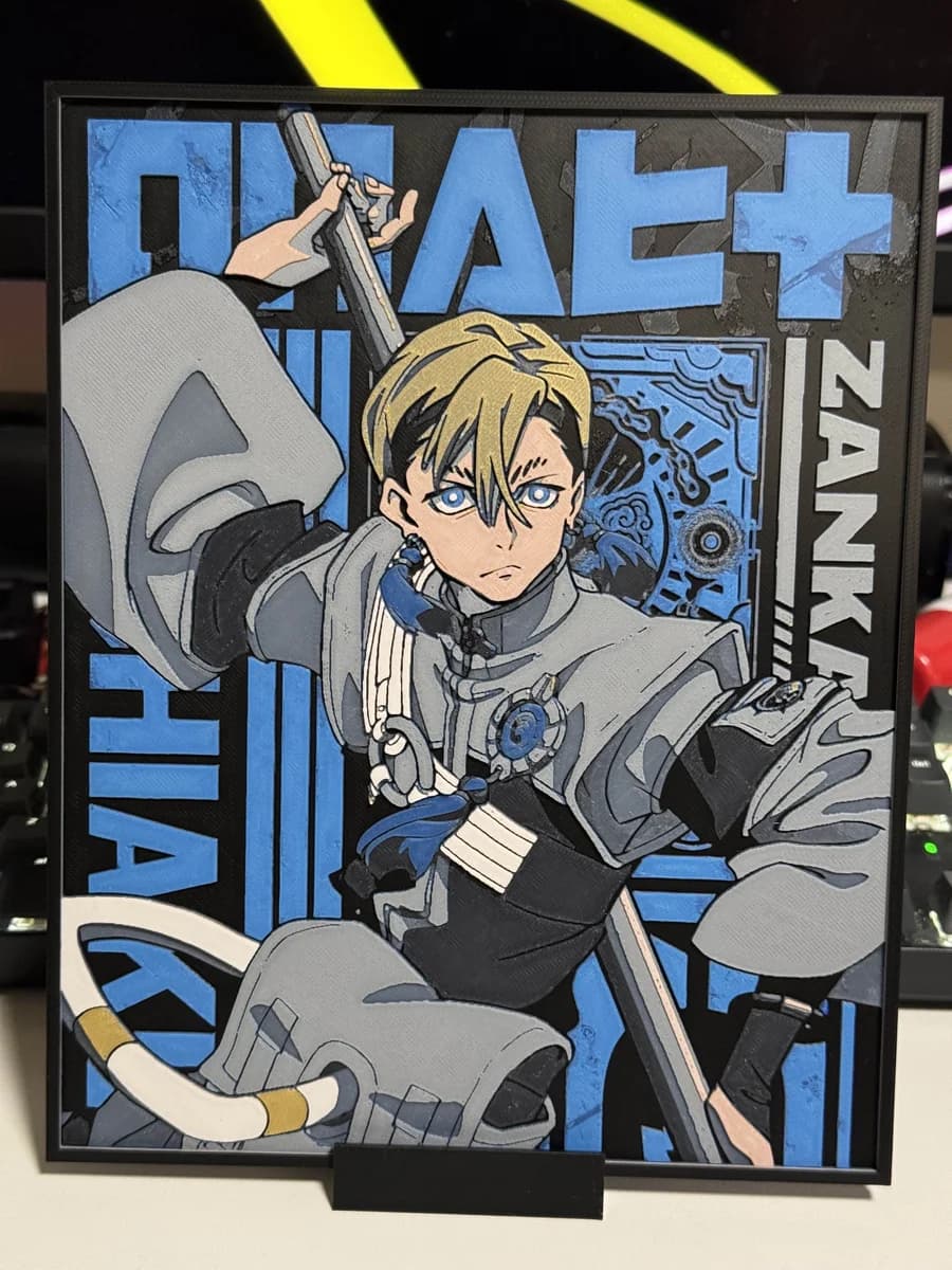 HueForge model: Zanka Nijiku - Gachiakuta by Strata Prints