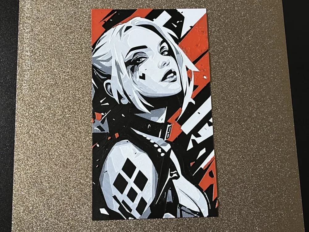 Harley Quinn 02 Hueforge by FantasyZ HueForge model: Harley Quinn 02 Hueforge by FantasyZ