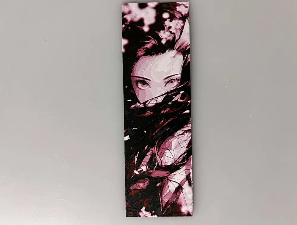 Nezuko - Bookmark by 3djd HueForge model: Nezuko - Bookmark by 3djd