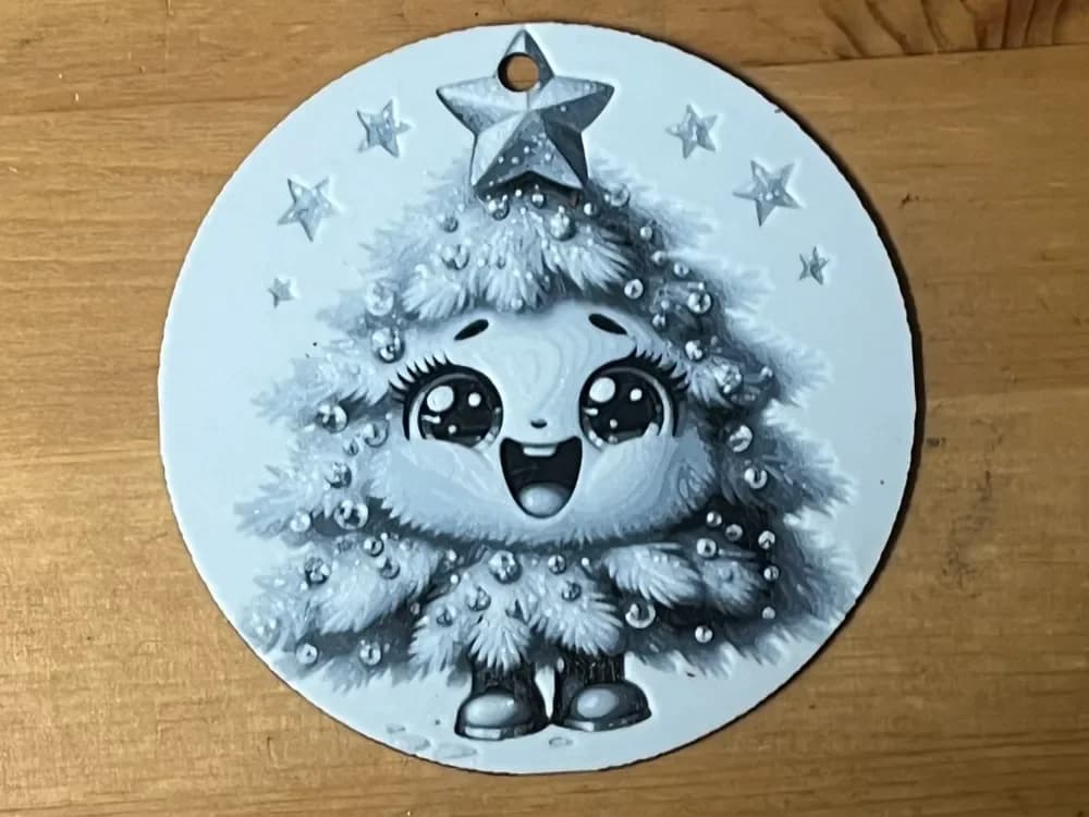 cute tree bauble by Morganja HueForge model: cute tree bauble by Morganja