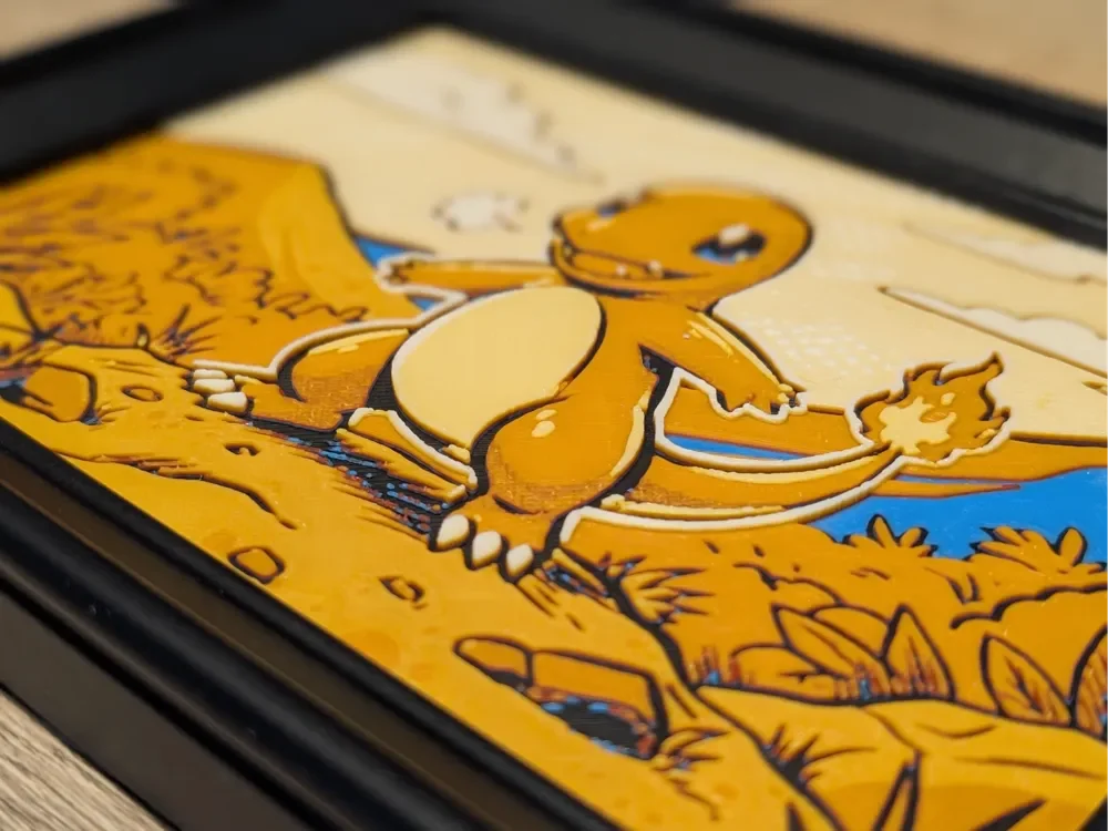 Charmander Hueforge 7x5 by Nextopia HueForge model: Charmander Hueforge 7x5 by Nextopia
