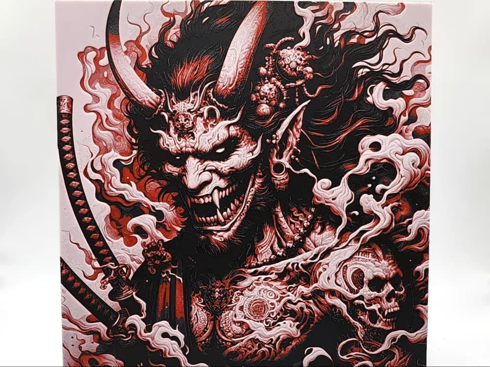 Oni Yokai - Hueforge by Sarge HueForge model: Oni Yokai - Hueforge by Sarge