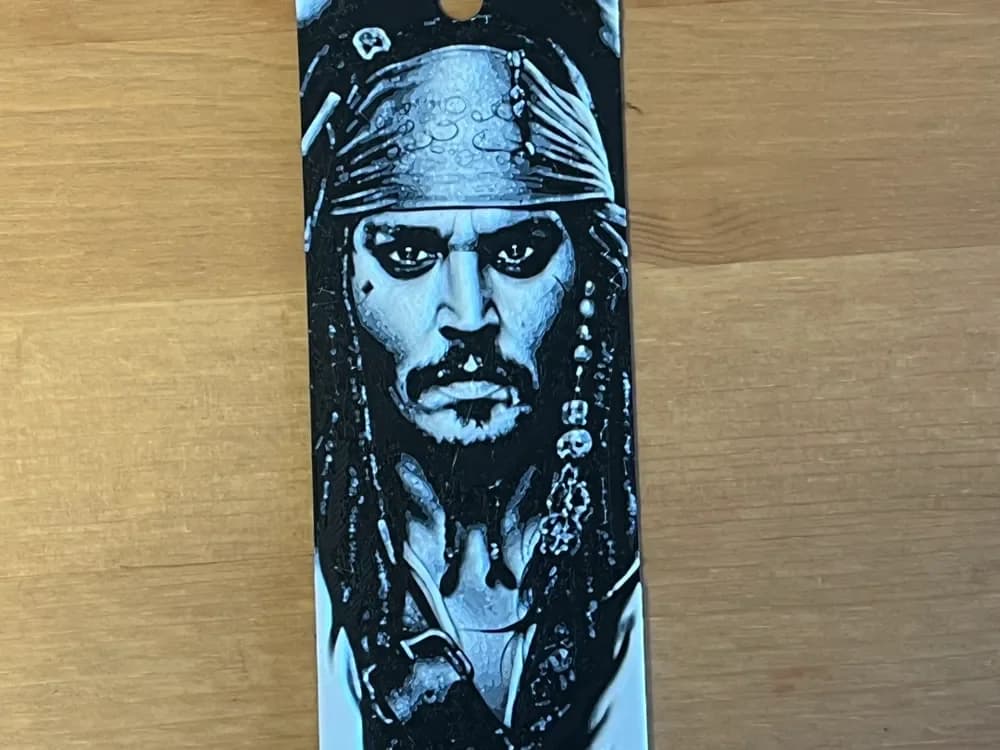 captain jack sparrow bookmark by Morganja HueForge model: captain jack sparrow bookmark by Morganja