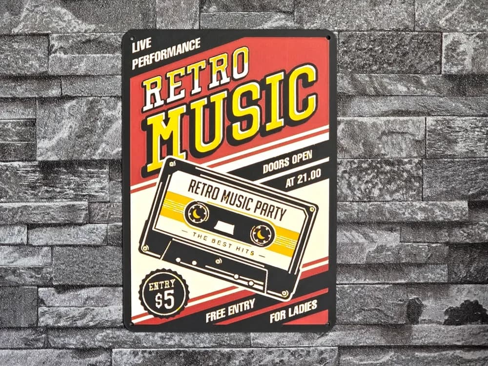 HueForge model: Hueforge Vintage Retro MUSIC 4 colors by StefBull85