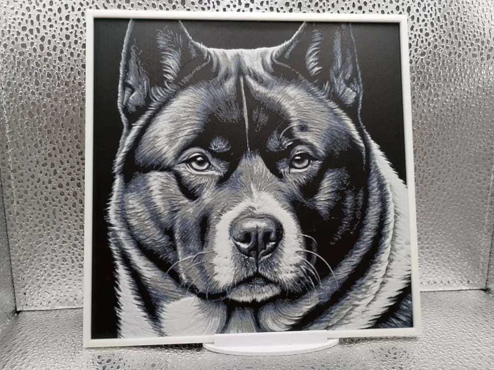 American Akita Hueforge by Borishotch Industries HueForge model: American Akita Hueforge by Borishotch Industries