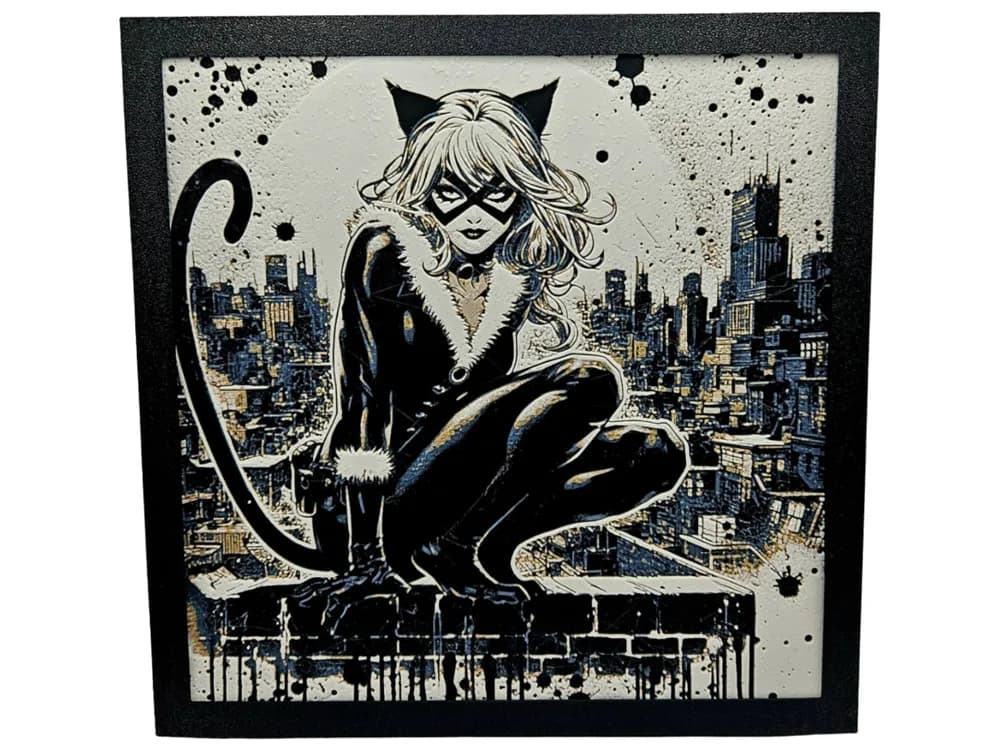 Catwoman - DC Comics Hueforge by Canadian Gamer HueForge model: Catwoman - DC Comics Hueforge by Canadian Gamer