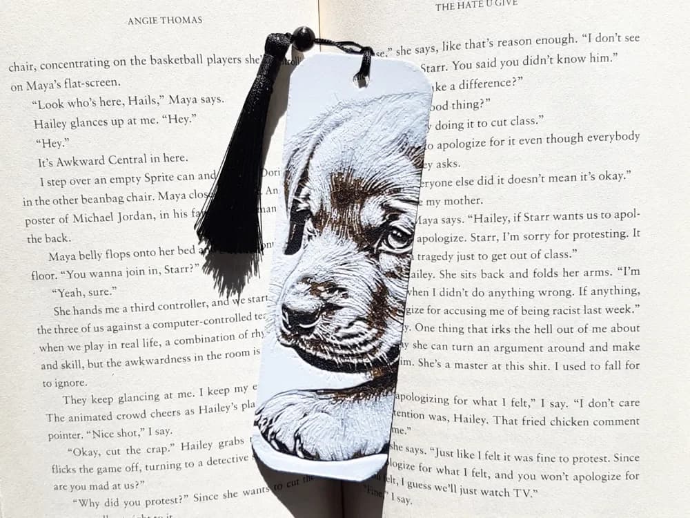 bookmark, Lab Pup by Dame Jo HueForge model: bookmark, Lab Pup by Dame Jo