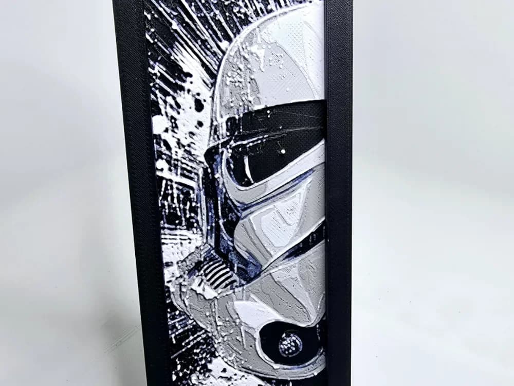 Stormtrooper Bookmark by Aprilk6366 HueForge model: Stormtrooper Bookmark by Aprilk6366
