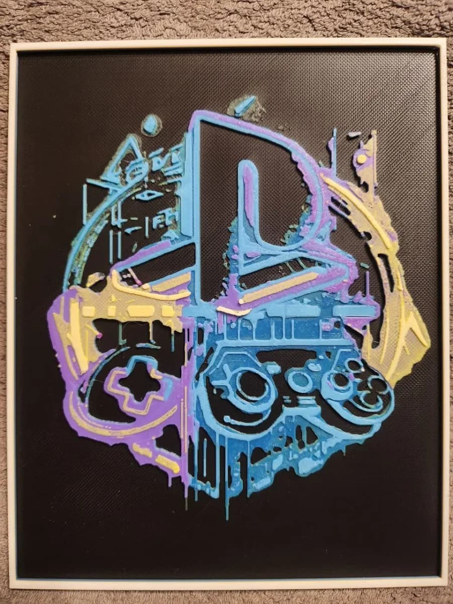 Play Station Logo - HueForge Play Station Logo - HueForge