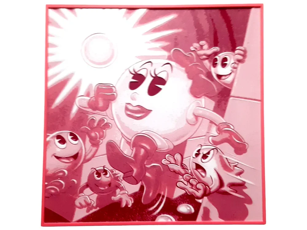 HueForge model: Ms. Pac-Man Hueforge Namco Retro 80s Arcade Decor by Elsie Moonshadow