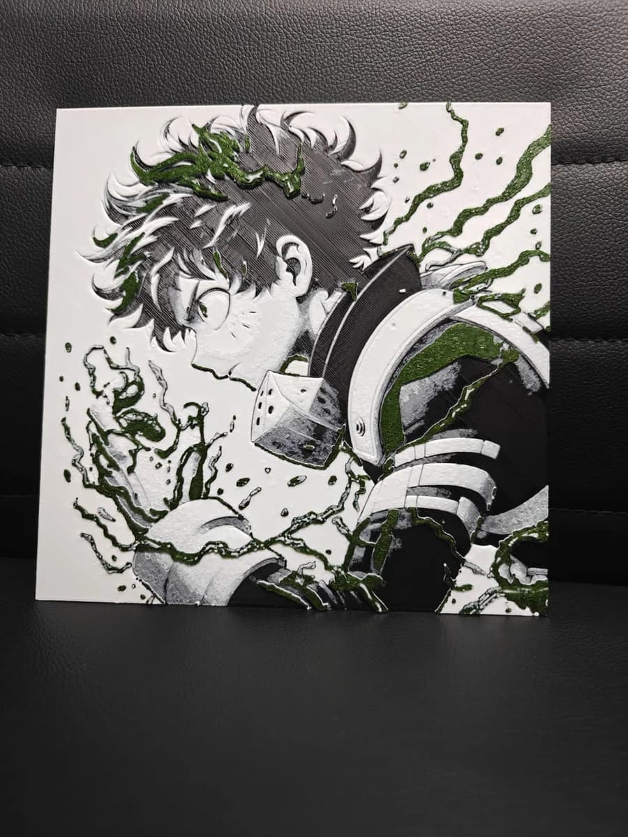 Izuku Midoriya MHA by TheHueforgeLady HueForge model: Izuku Midoriya MHA by TheHueforgeLady