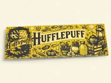 Hufflepuff 50mm by 150mm Bookmark by MythicHue's HueForge model: Hufflepuff 50mm by 150mm Bookmark by MythicHue's