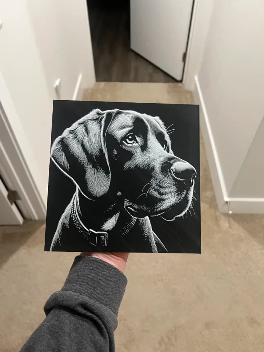 Dog Face 2 Art Hueforge Dog Face 2 Art Hueforge