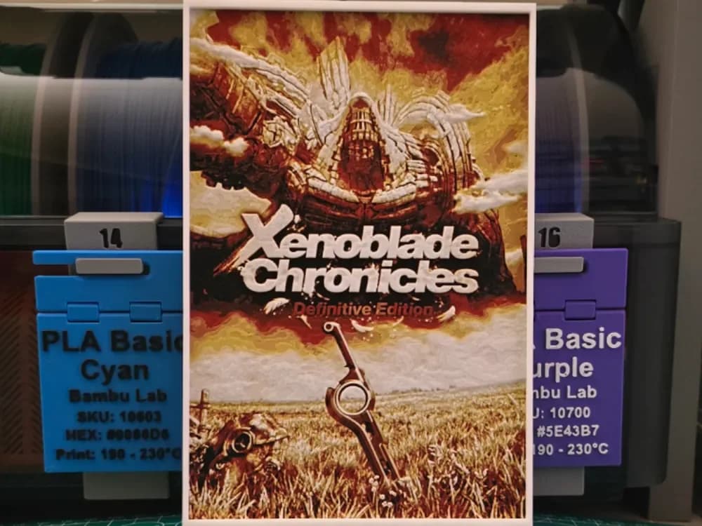 Xenoblade Chronicles: Definitive Edition Hueforge by Lumpy3D HueForge model: Xenoblade Chronicles: Definitive Edition Hueforge by Lumpy3D