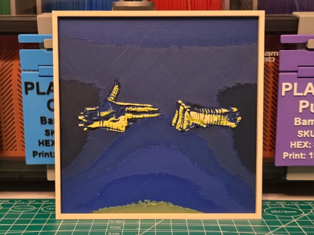 Run the Jewels 3 Album - Hueforge Art by Lumpy3D HueForge model: Run the Jewels 3 Album - Hueforge Art by Lumpy3D