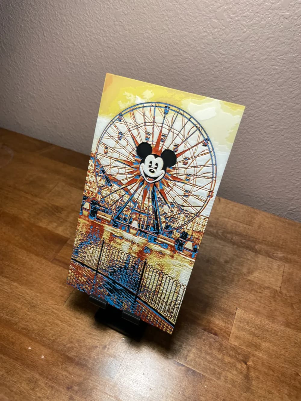Hueforge - Disney Parks - Mickey Ferris Wheel by Cloudy Nostalgia HueForge model: Hueforge - Disney Parks - Mickey Ferris Wheel by Cloudy Nostalgia