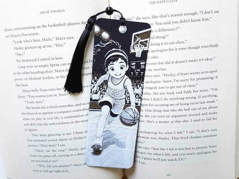 Bookmark, Basketball Player, Girl Bookmark, Basketball Player, Girl