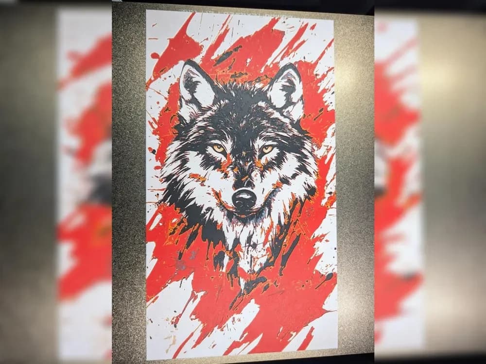 wolf hueforge by LuisArnauth HueForge model: wolf hueforge by LuisArnauth