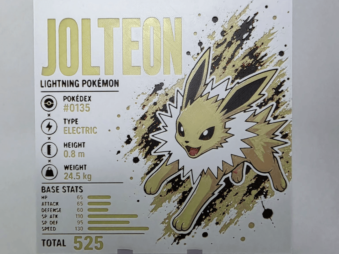 Jolteon Infographic Hueforge Jolteon Infographic Hueforge