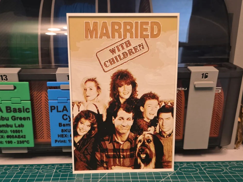 Married... with Children Show Poster - Hueforge Married... with Children Show Poster - Hueforge