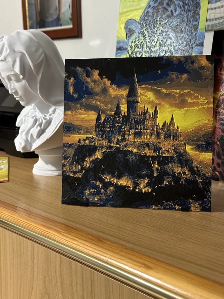 Harry Potter Hogwarts castle HueForge by enricoRE HueForge model: Harry Potter Hogwarts castle HueForge by enricoRE