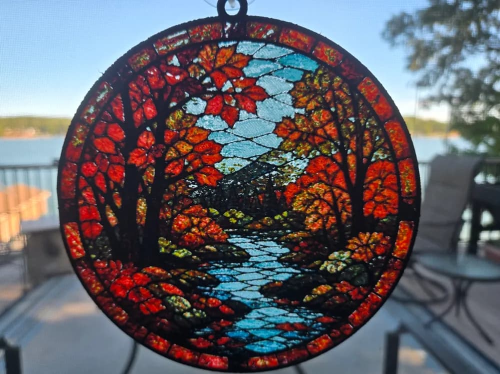Autumn in North America by tlavedas HueForge model: Autumn in North America by tlavedas