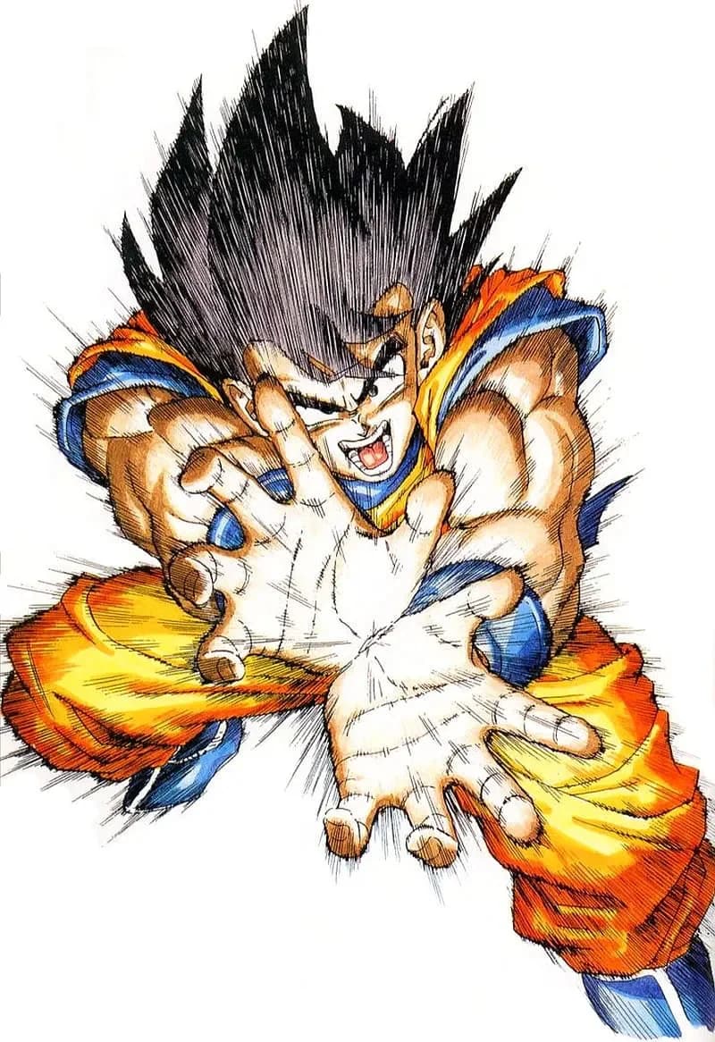 Dragon Ball Kamehameha Goku - Hueforge by suaimondi HueForge model: Dragon Ball Kamehameha Goku - Hueforge by suaimondi
