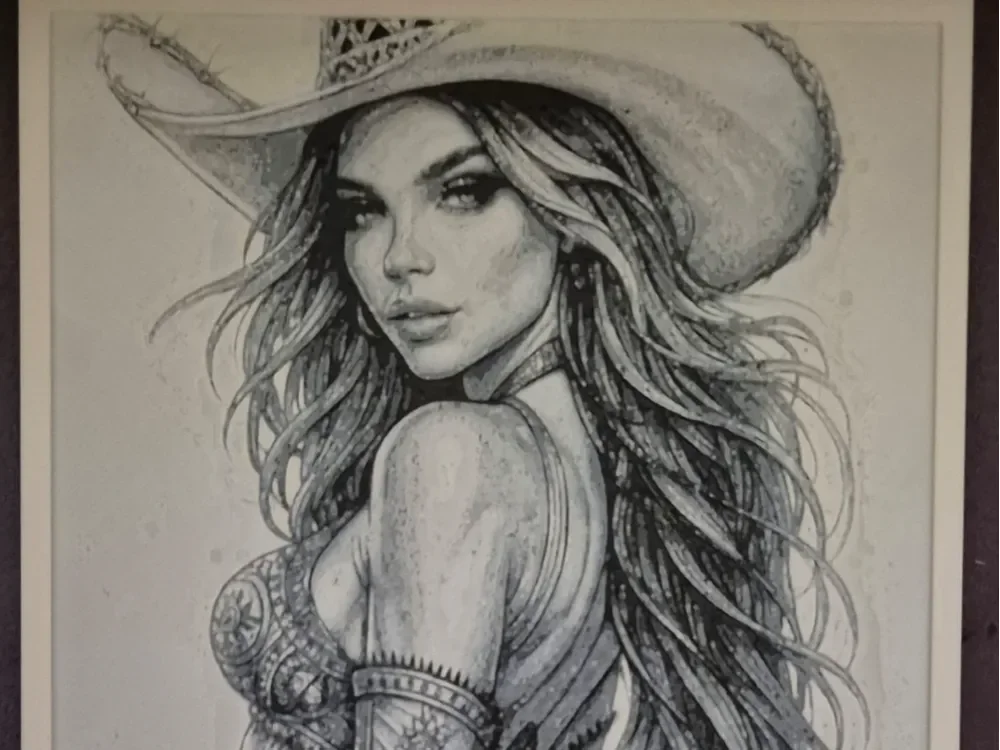 Sexy Cowgirl hueforge by Buntsta HueForge model: Sexy Cowgirl hueforge by Buntsta